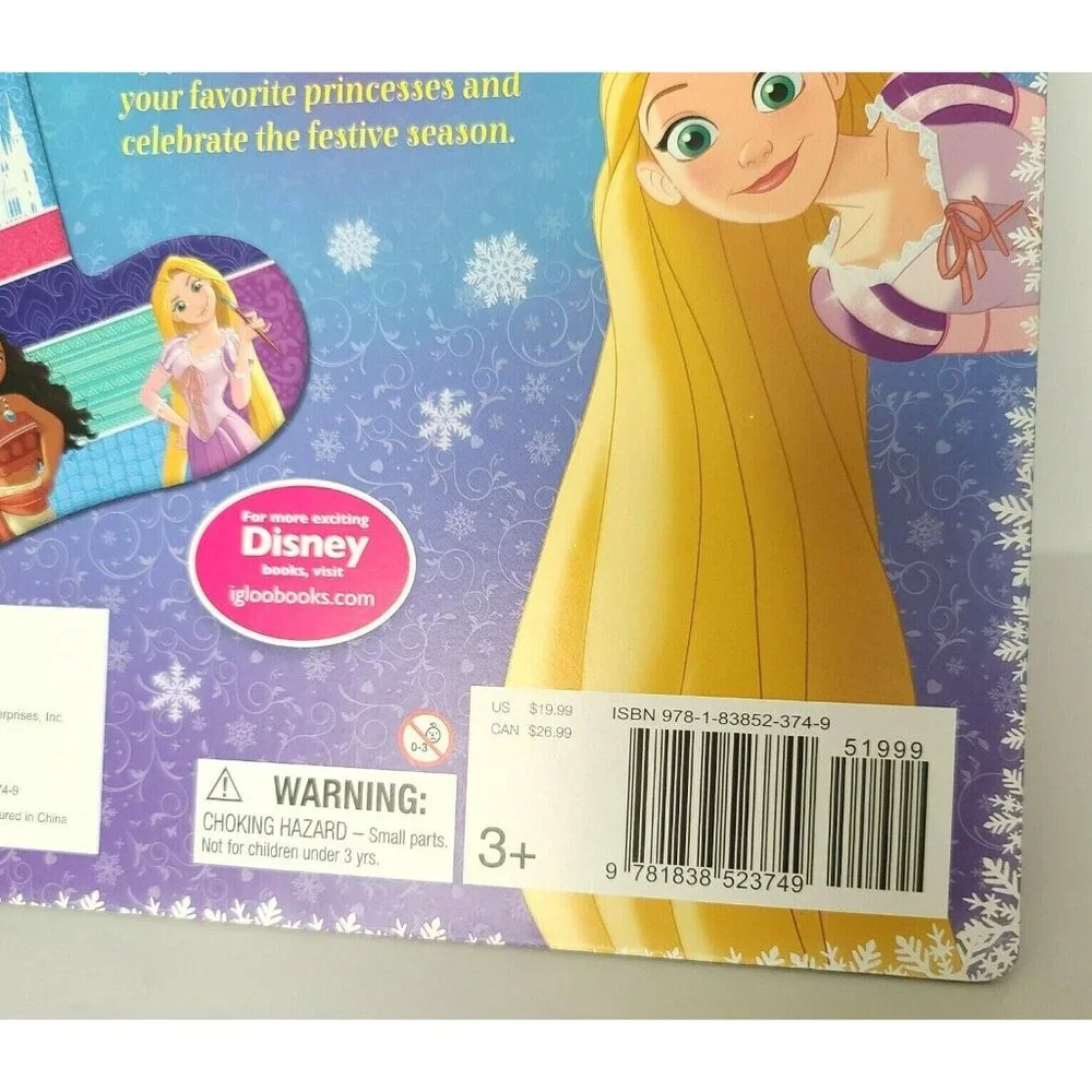 Disney Princess My Storybook Christmas Stocking Keepsake with 6 Books Inside NEW